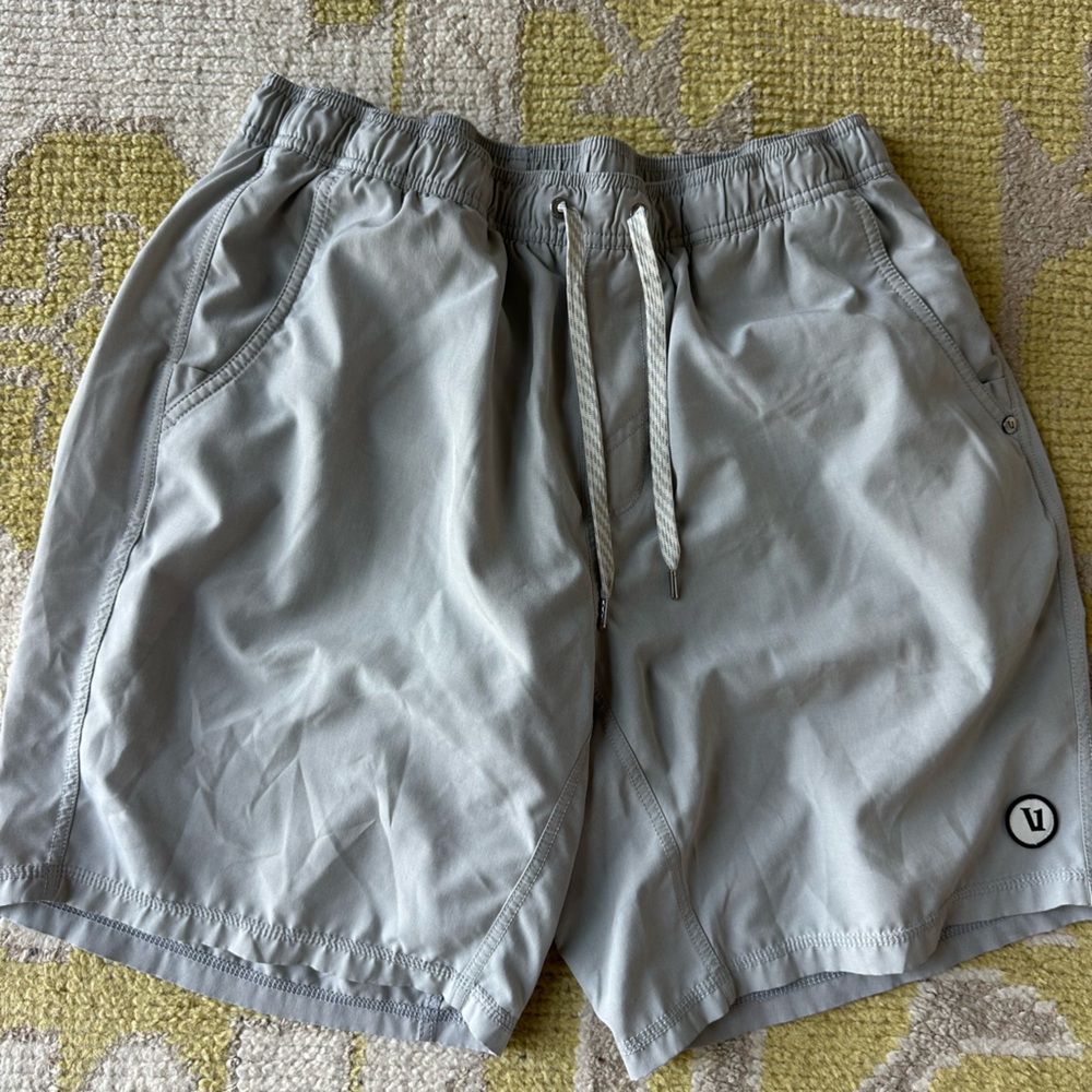 Vuori Men's Light Gray Athletic Shorts